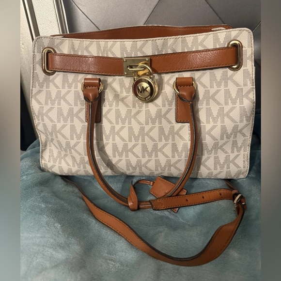 Michael Kors Hamilton Large Tote Bag Signature MK - Picture 1 of 8